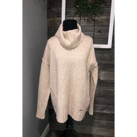 Michael Kors oatmeal heather turtleneck pullover sweater women’s size small NEW - Picture 1 of 13